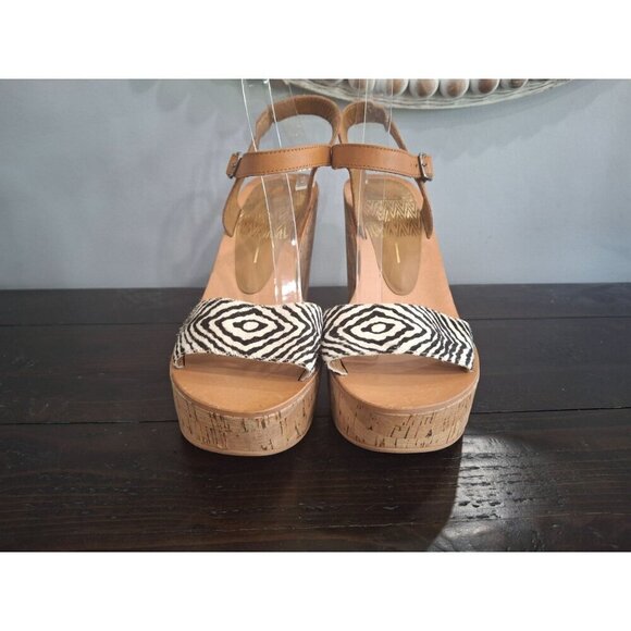 EUC Dolce Vita Animal Print Randi Cork Platform Sandal/Pre-owned, Sz. 10 - Picture 5 of 9